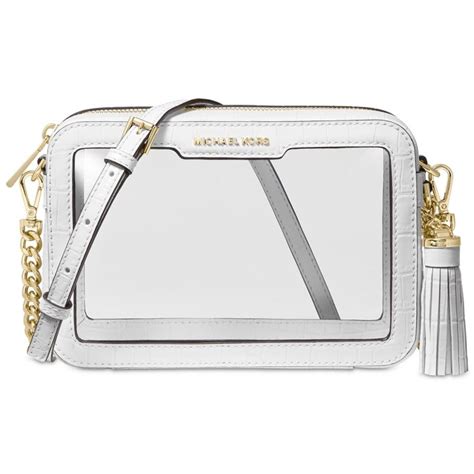 crossbody michael kors clear bag|Michael Kors flat crossbody purse.